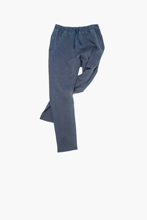 Pantalón Bonito algodón orgánico azul bolsillos cremallera hombre mujer 